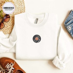 Vinyl Embroidered Sweatshirt 2D Crewneck Sweatshirt For Women And Women