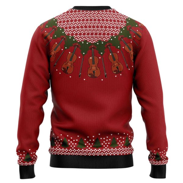 Violin Lover HZ92803 Ugly Christmas Sweater – Noel Malalan Signature