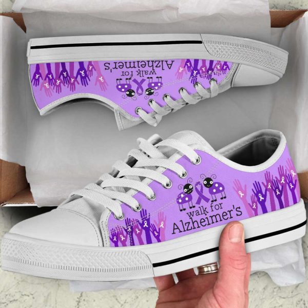 Walk For Alzheimer’s Shoes Low Top Shoes Canvas Shoes: A Playful Choice