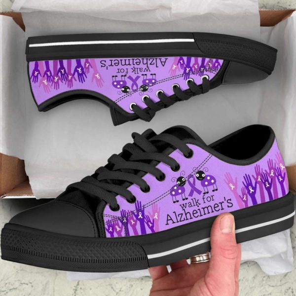 Walk For Alzheimer’s Shoes Low Top Shoes Canvas Shoes: A Playful Choice