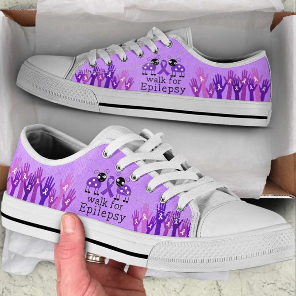 Walk For Epilepsy Shoes Low Top Shoes Canvas Shoes
