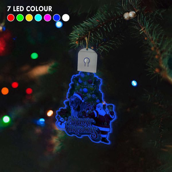 Weimaraner Christmas Light Ornaments Led Christmas Tree Ornaments Dog Owners Gift