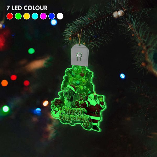 Weimaraner Christmas Light Ornaments Led Christmas Tree Ornaments Dog Owners Gift