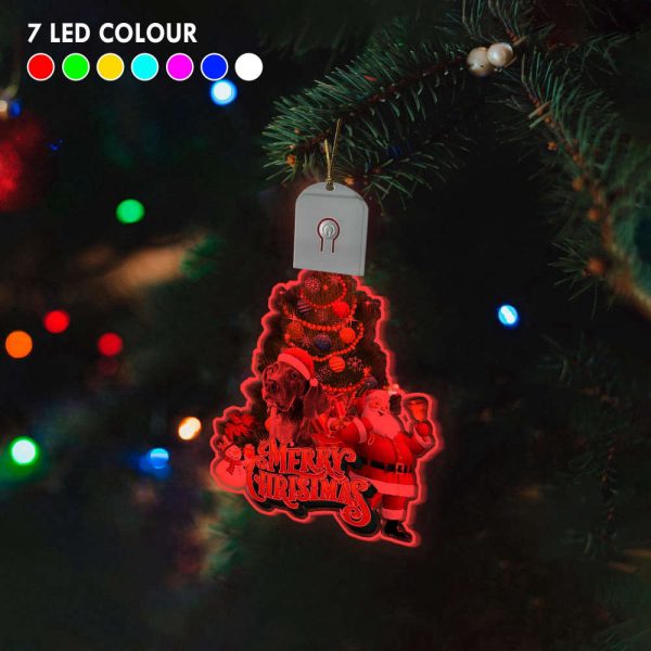 Weimaraner Christmas Light Ornaments Led Christmas Tree Ornaments Dog Owners Gift