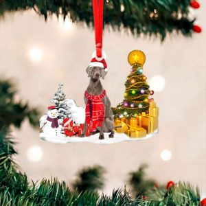 Weimaraner Christmas Tree Ornaments Dog Owner…