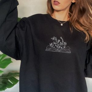 wildflower book embroidered sweatshirt 2d crewneck sweatshirt for men and women 3240 4.jpeg