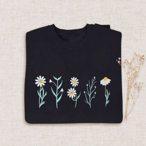 wildflowers embroidered halloween sweatshirt 2d crewneck sweatshirt for men and women sws2983.jpeg