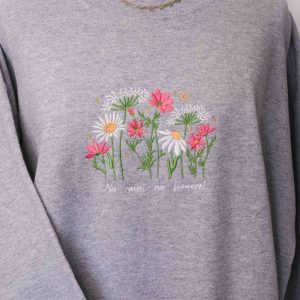 wildflowers embroidered sweatshirt 2d crewneck sweatshirt for men and women sws3472 4.jpeg