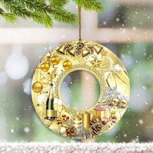 Wine Christmas Ornament Merry Christmas Ornament…