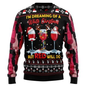 Wine Red T1911 Ugly Christmas Sweater…
