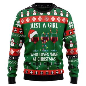 Wine Xmas T1910 Ugly Christmas Sweater…