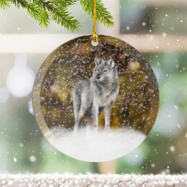 Wolf Christmas Ornament Wolf Christmas Ornaments Xmas Tree Decorations