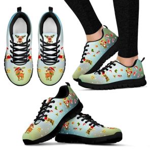 Christmas Deer Women’s Sneakers, For Women…