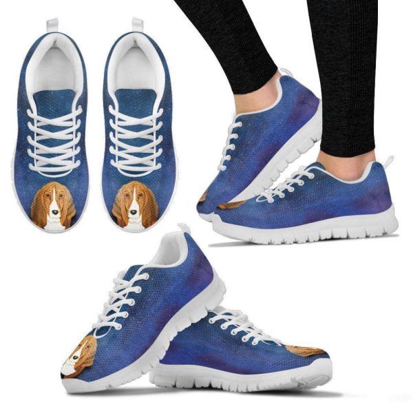 Basset Hound Women’s Sneakers For Men Women Comfortable Walking Running Lightweight Casual Shoes