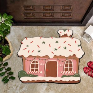 Gingerbread House Doormat Gingerbread Welcome Mat…