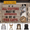 All Visitors Must Be Approved By The Cats Personalized Doormat, Gift Home Decor