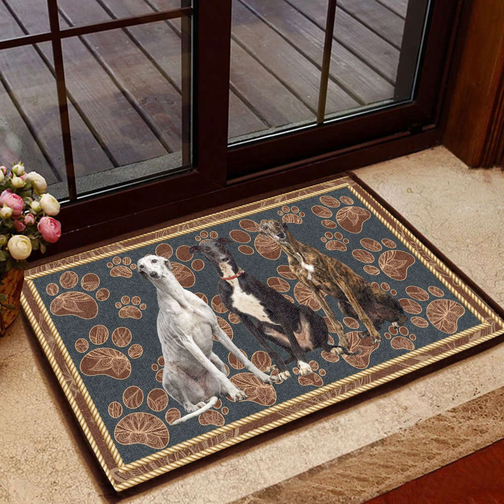 Greyhound Merry Christmas Doormat - Pet Welcome Mats - Outdoor Decor -  Furlidays