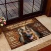 Please Remember When Visiting My Home German Shepherd Dog Doormat, Housewarming Gift