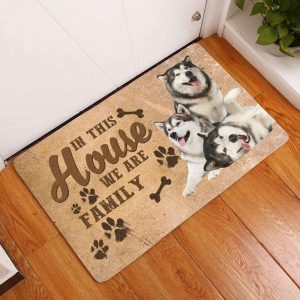 Amazing Alaskan Malamute Family Dog Doormat,…