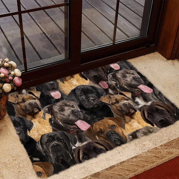A Bunch Of Cane Corsos Doormat – Xmas Welcome Mats – Gift For Dog Lovers