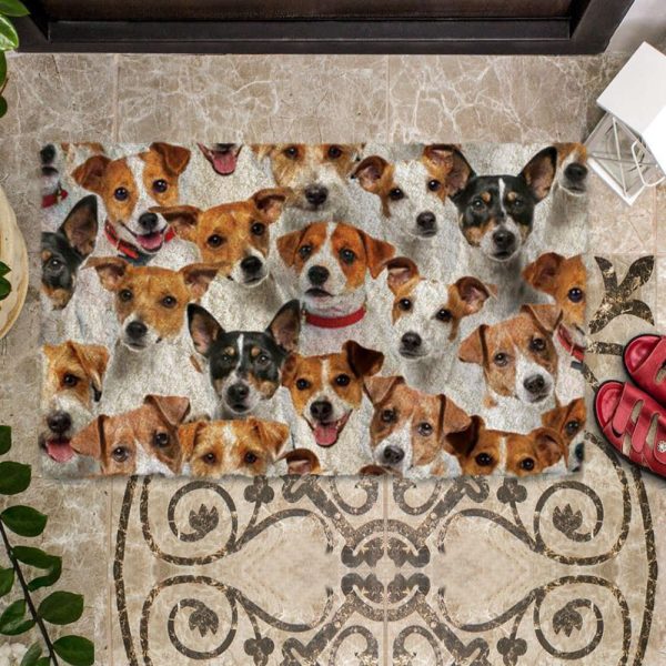 A Bunch Of Jack Russell Terriers Doormat – Xmas Welcome Mats – Gift For Dog Lovers