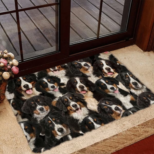A Bunch Of Bernese Mountains Doormat – Xmas Welcome Mats – Gift For Dog Lovers