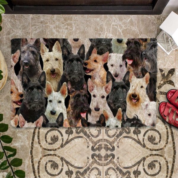 A Bunch Of Scottish Terriers Doormat – Xmas Welcome Mats – Gift For Dog Lovers