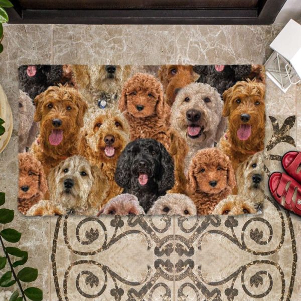 A Bunch Of Goldendoodles Doormat – Xmas Welcome Mats – Gift For Dog Lovers
