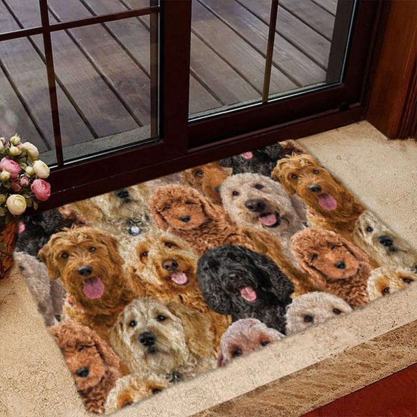 A Bunch Of Goldendoodles Doormat – Xmas Welcome Mats – Gift For Dog Lovers