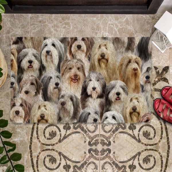 A Bunch Of Bearded Collies Doormat – Xmas Welcome Mats – Gift For Dog Lovers