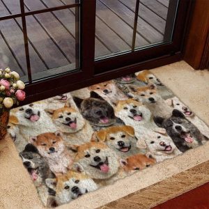 A Bunch Of Akita Inus Doormat…