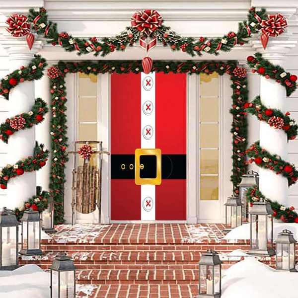 Santa’s Belt Door Decoration – Christmas Door Covers – Christmas Gift For Family