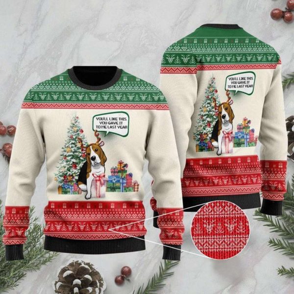 Beagle Dog Christmas Ugly Christmas Sweater, Gift For Men & Women