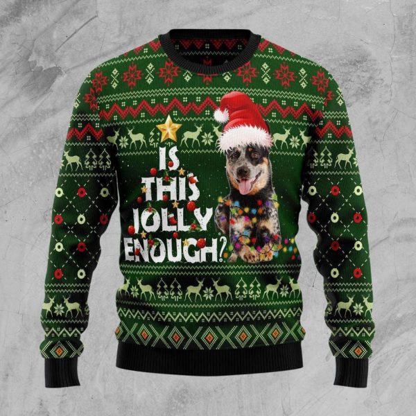 Australian Cattle Dog Jolly Ugly Christmas Sweater Gift For Men & Women