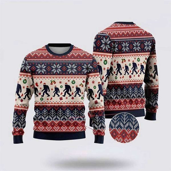 Bigfoot Ugly Christmas Sweater, Gift for Christmas, Best Gift For Christmas