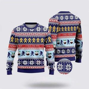 Christmas Bigfoot Christmas Ugly Christmas Sweater,…
