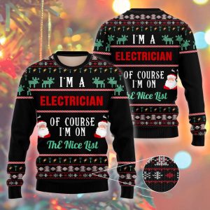 I Am A Electician Ugly Christmas…