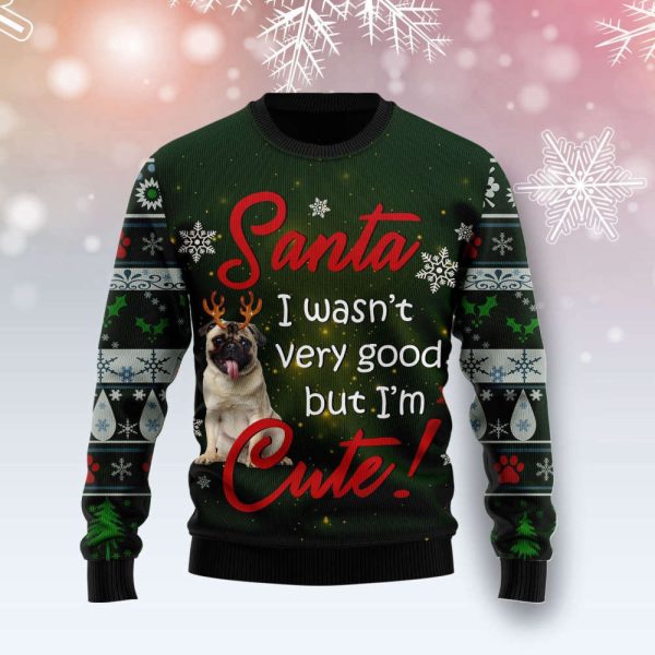 Pug I’m Cute Ugly Christmas Sweater, Christmas Gift For Men And Women