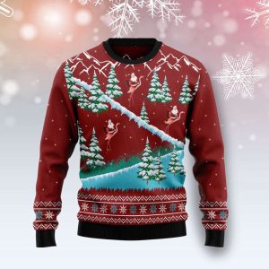 Beautiful Flamingo Ugly Christmas Sweater, Christmas…