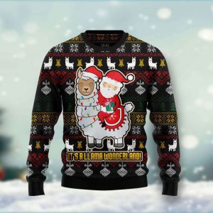 Llama Ugly Christmas Sweater, Christmas Gift…