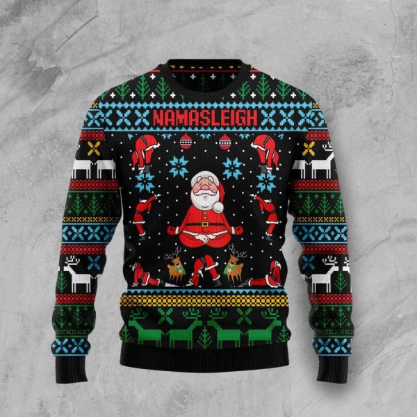 Namasleigh Ugly Christmas Sweater, Christmas Gift For Men And Women