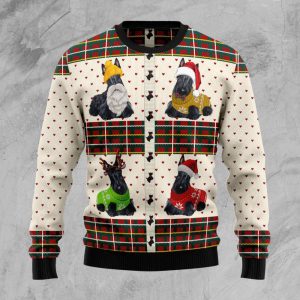 Scottish Terriers Xmas Ugly Christmas Sweater,…