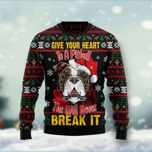 Give Your Heart Pitbull Ugly Christmas…
