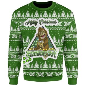 Bigfoot Ugly Christmas Sweater, Christmas Gift…