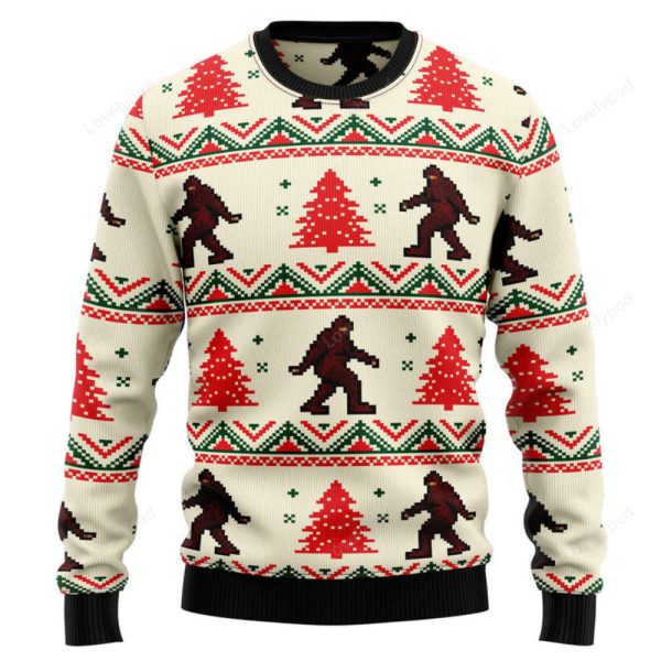 Amazing Bigfoot Ugly Christmas Sweater, Christmas Gift For Men & Women
