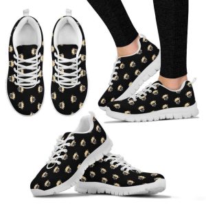 Pug Lover Women’s Sneakers Comfortable Walking…