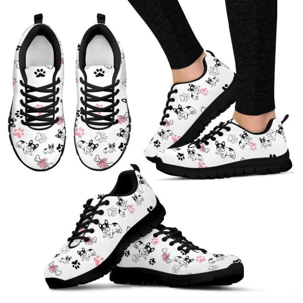 French Bulldog Sneakers Comfortable Walking Running Lightweight Casual Shoes For Pet Lover