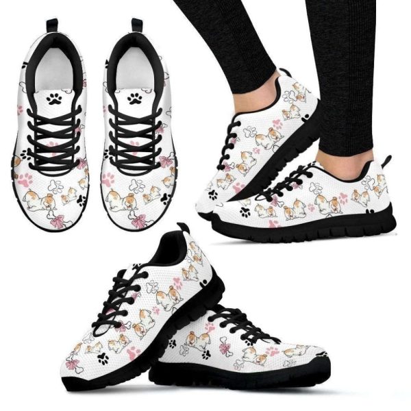 Cute Pattern Pit Bull Sneakers Walking Running Lightweight Casual Shoes For Men And Women