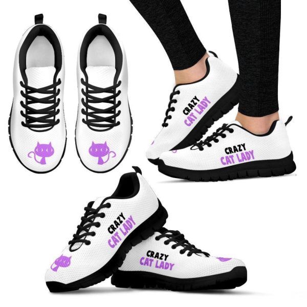 Crazy Cat Lady Women’s Sneakers Walking Running Lightweight Casual Shoes For Men And Women