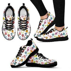 Colorful cats Women’s Sneakers Walking Running…